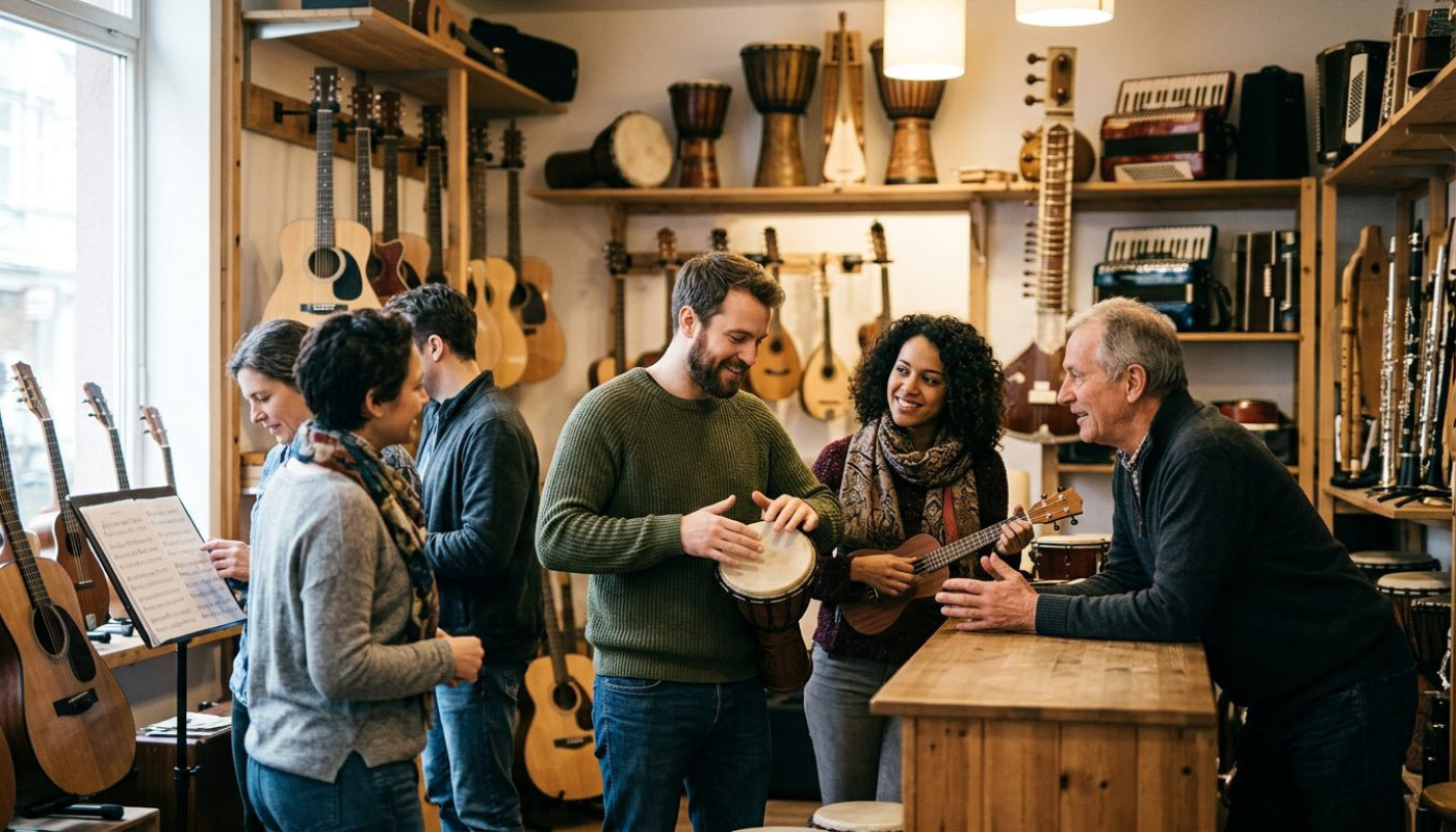 Pourquoi certaines boutiques deviennent-elles des points de rencontre pour passionnés d’instruments du monde ?